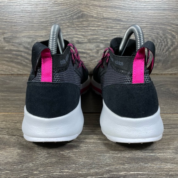 🚫SOLD! |•ADIDAS•| Quesa Black Gray Cloudfoam Marathon Running Shoes Size 7.5 - Picture 5 of 11